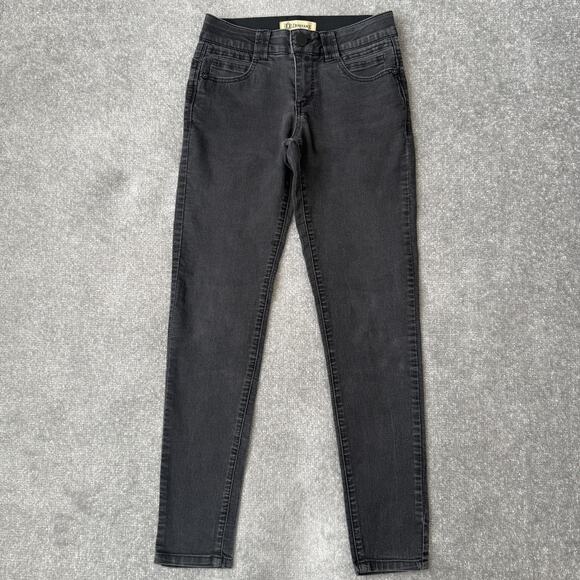 Democracy Denim - Democracy Jeans Womens 4 Black Gray Ab Technology Jegging Skinny Stretch Denim